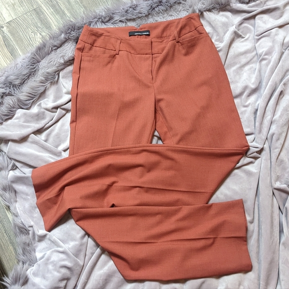 Amanda + Chelsea High Rise Wide Leg Orange Dress Pant - Size 4 - MAKE OFFER - Picture 6 of 6